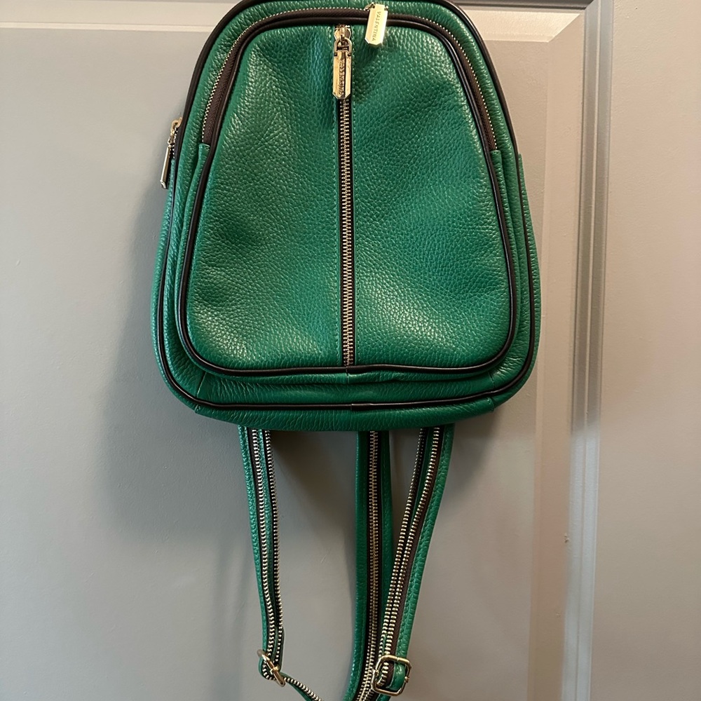 Green Valentina shoulder bag / backpack